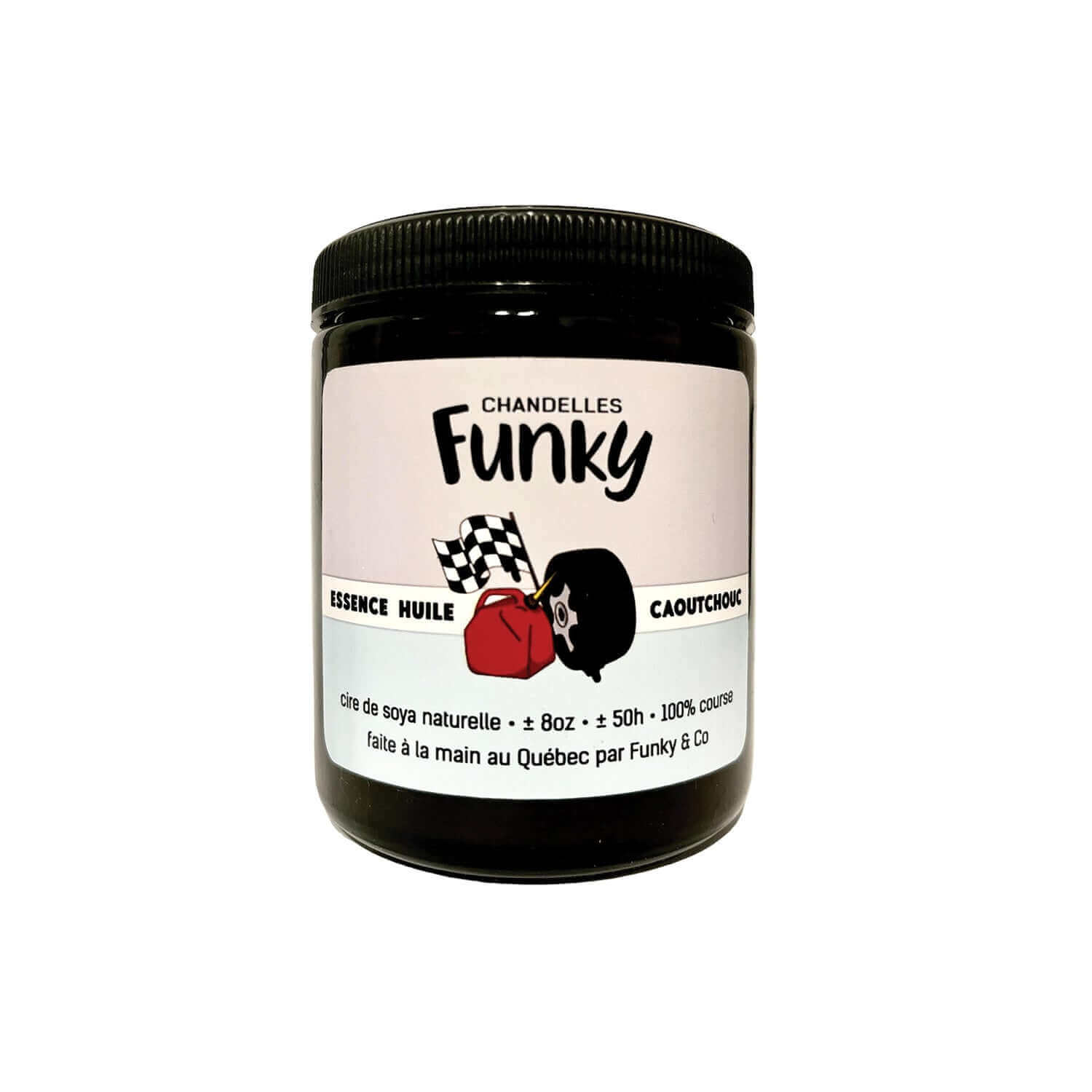 Chandelles Funky - Caoutchouc brulé