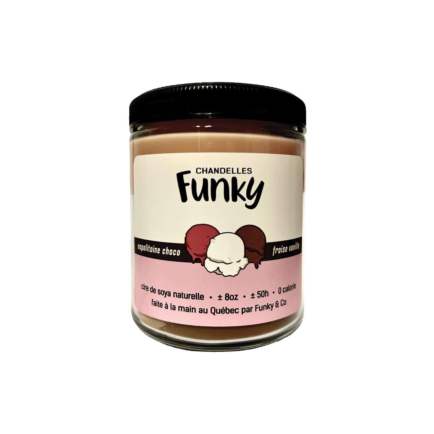 Chandelles Funky - Crème Glacée Napolitaine
