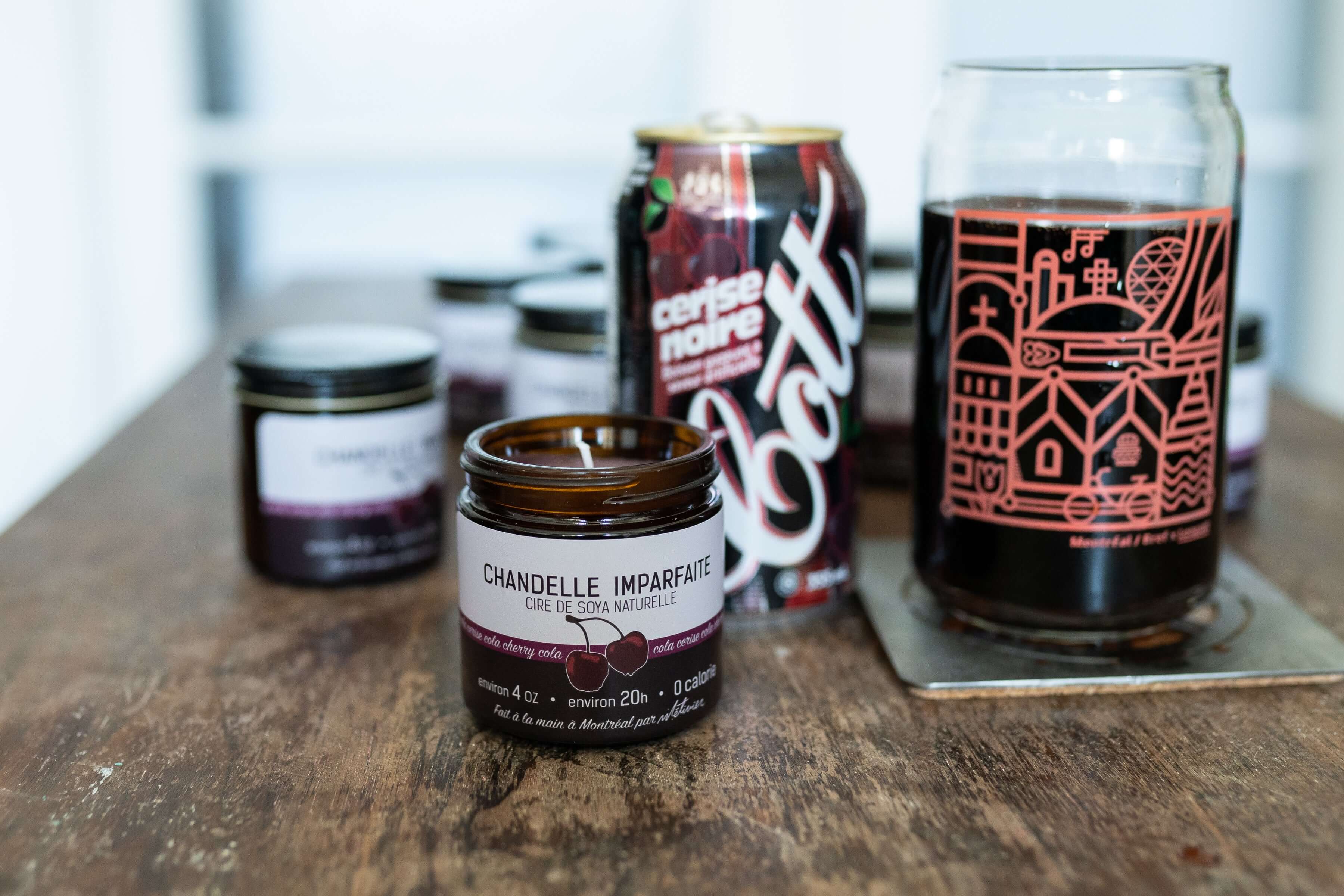 Chandelles Funky - Cerise Noir