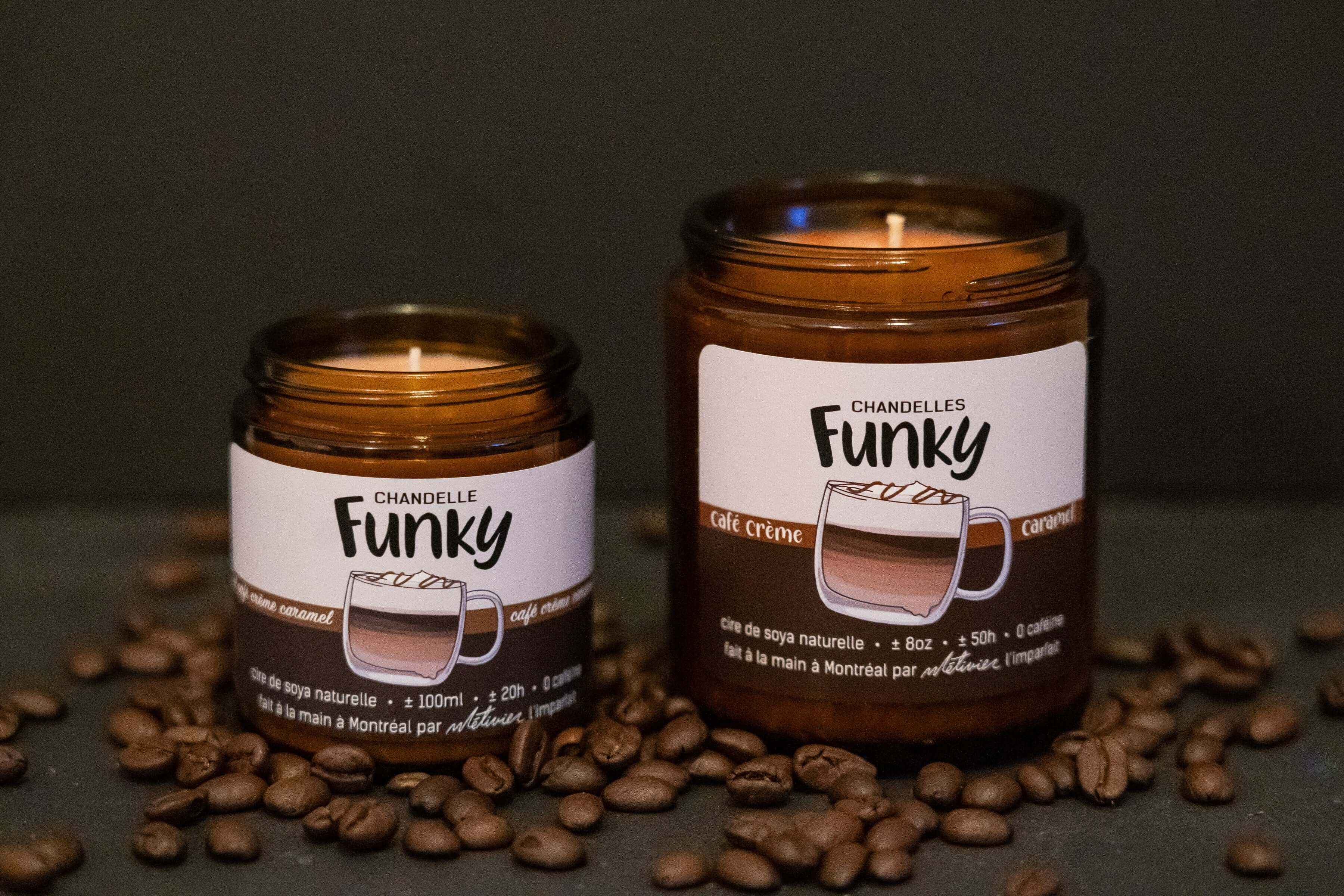 Chandelles Funky - Café Caramel