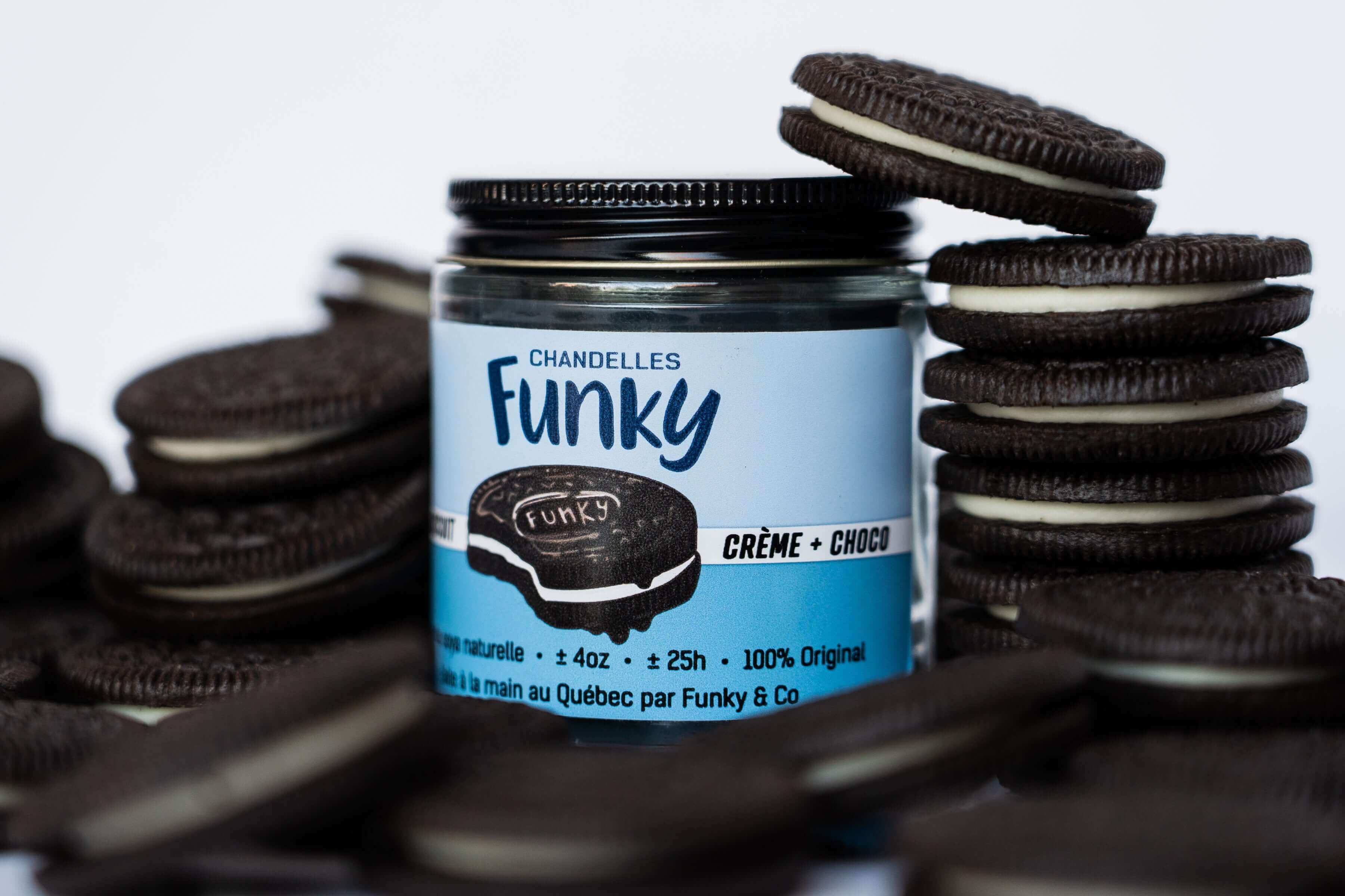 Funky Candles - Cookie Cream Chocolate