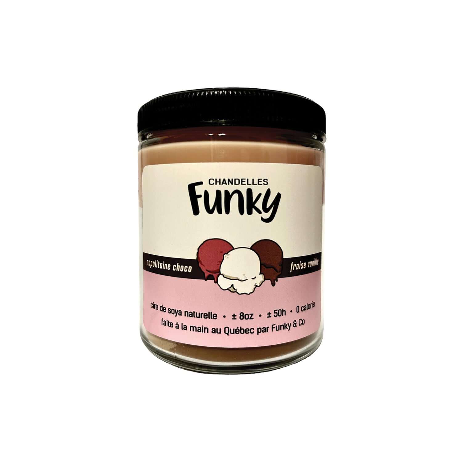 Funky Candles - Neapolitan Ice Cream