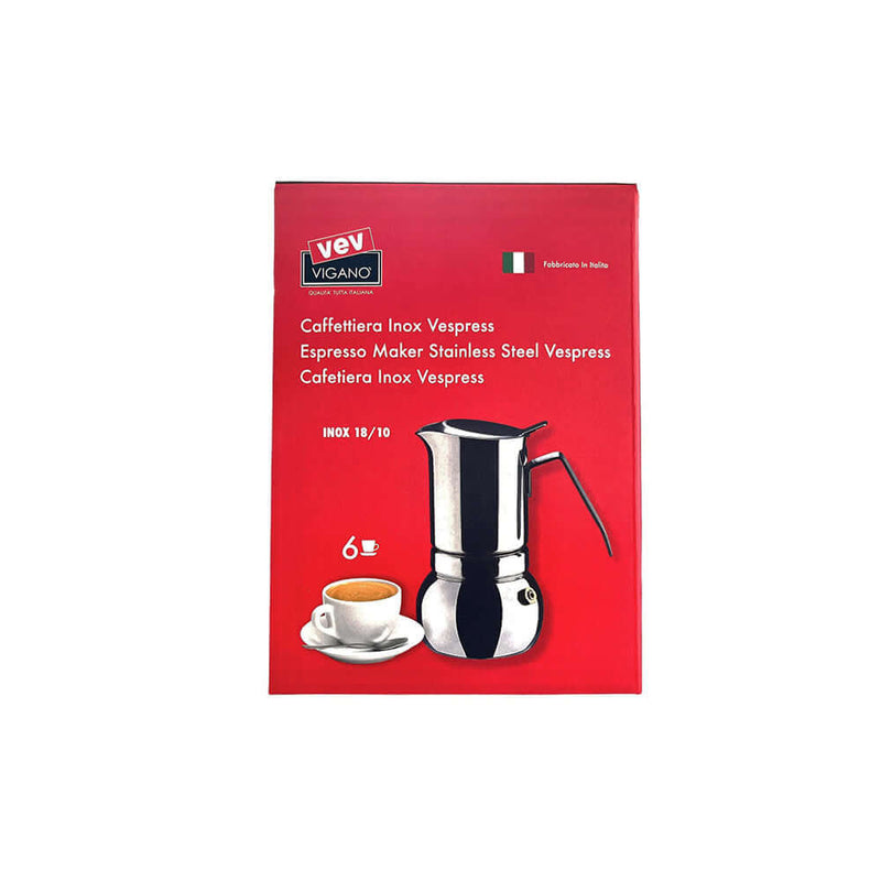 CAFETIÈRE VINTAGE ITALIENNE Moka café expresso Vev Vigano Aluminia 6 tasses EUR 85,00 - FR