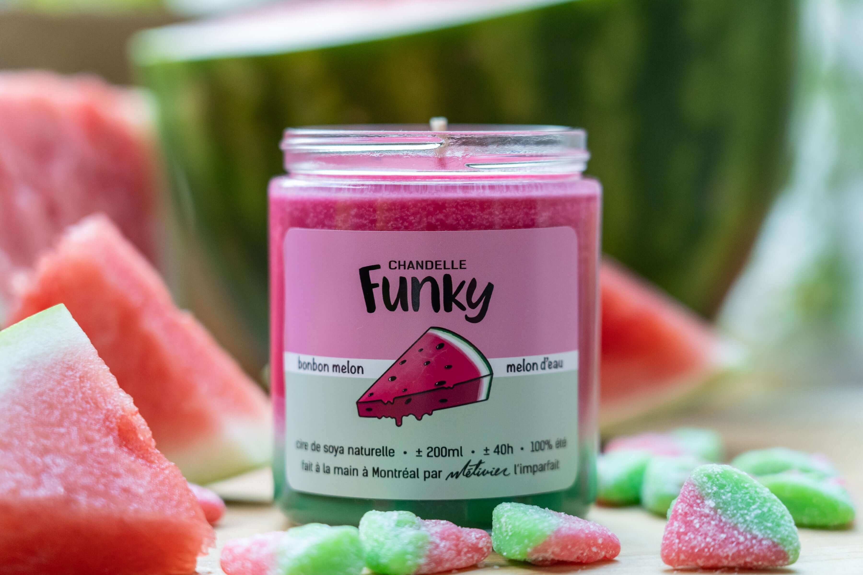 Funky Candles - Watermelon Candy