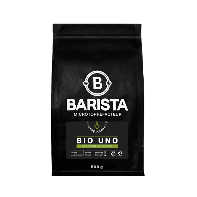 Barista - Bio Uno 500G - Centre Caféfix