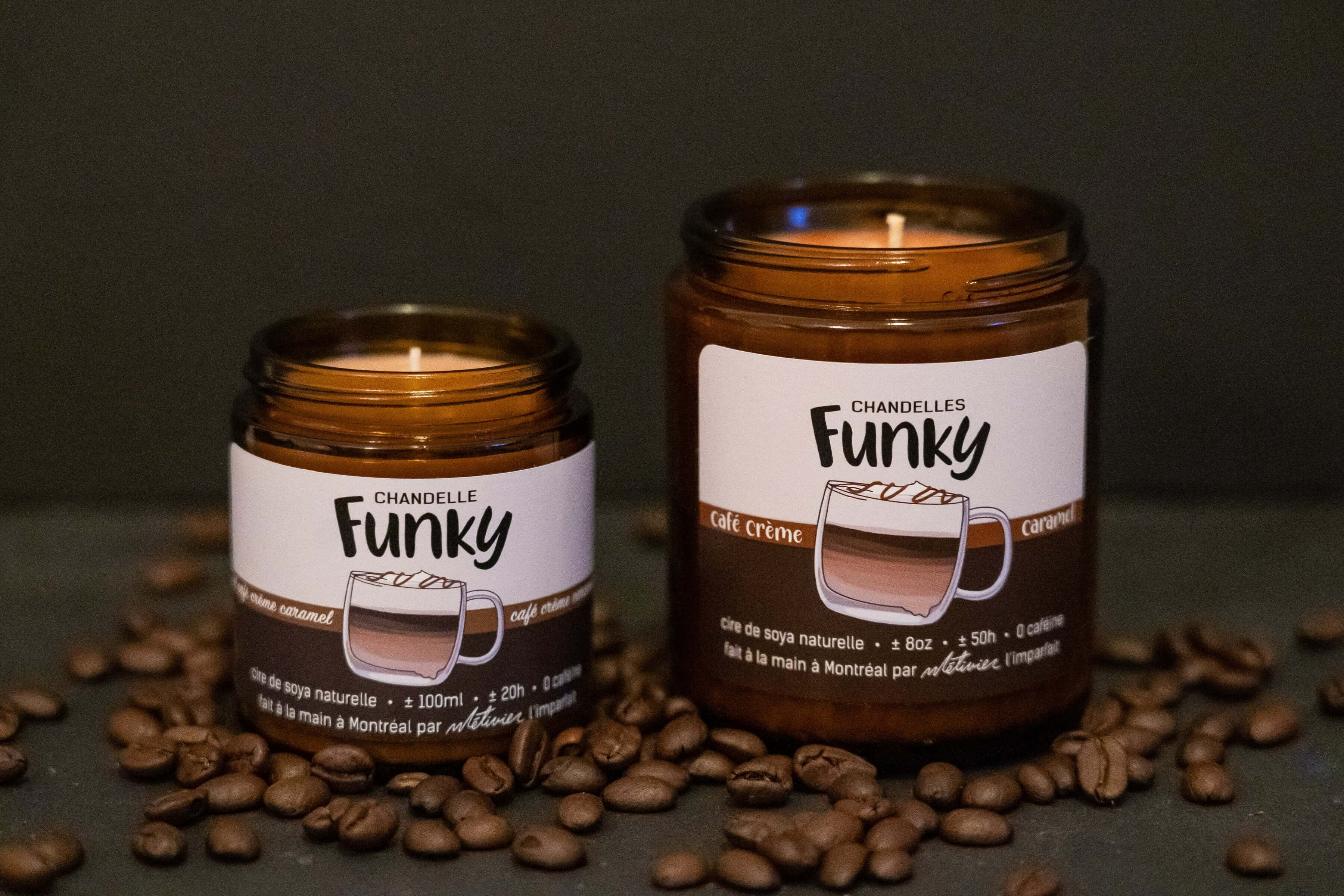 Funky Candles - Café Caramel